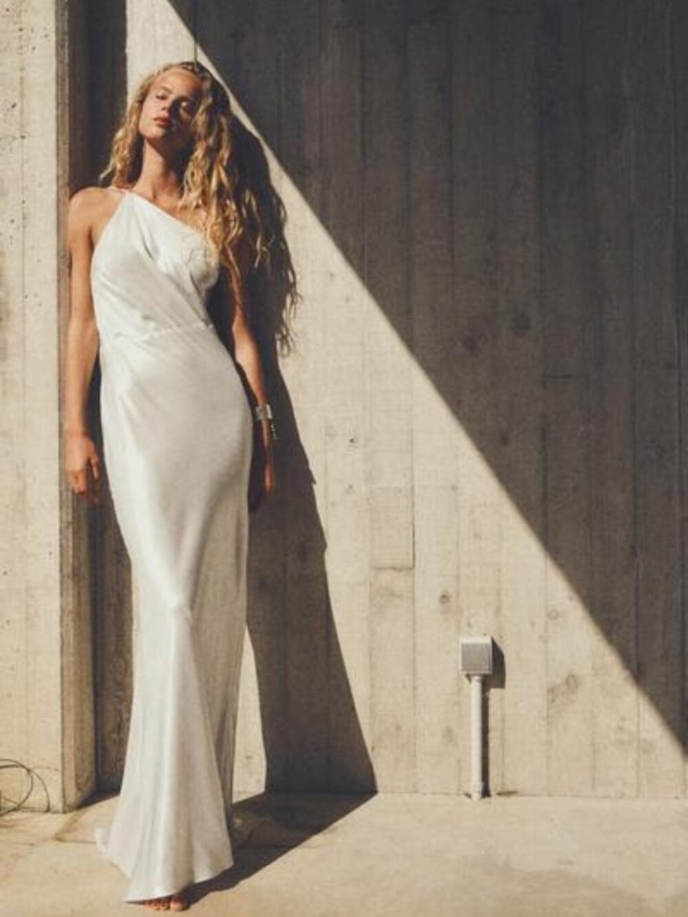 Zara Silver One shoulder Dress